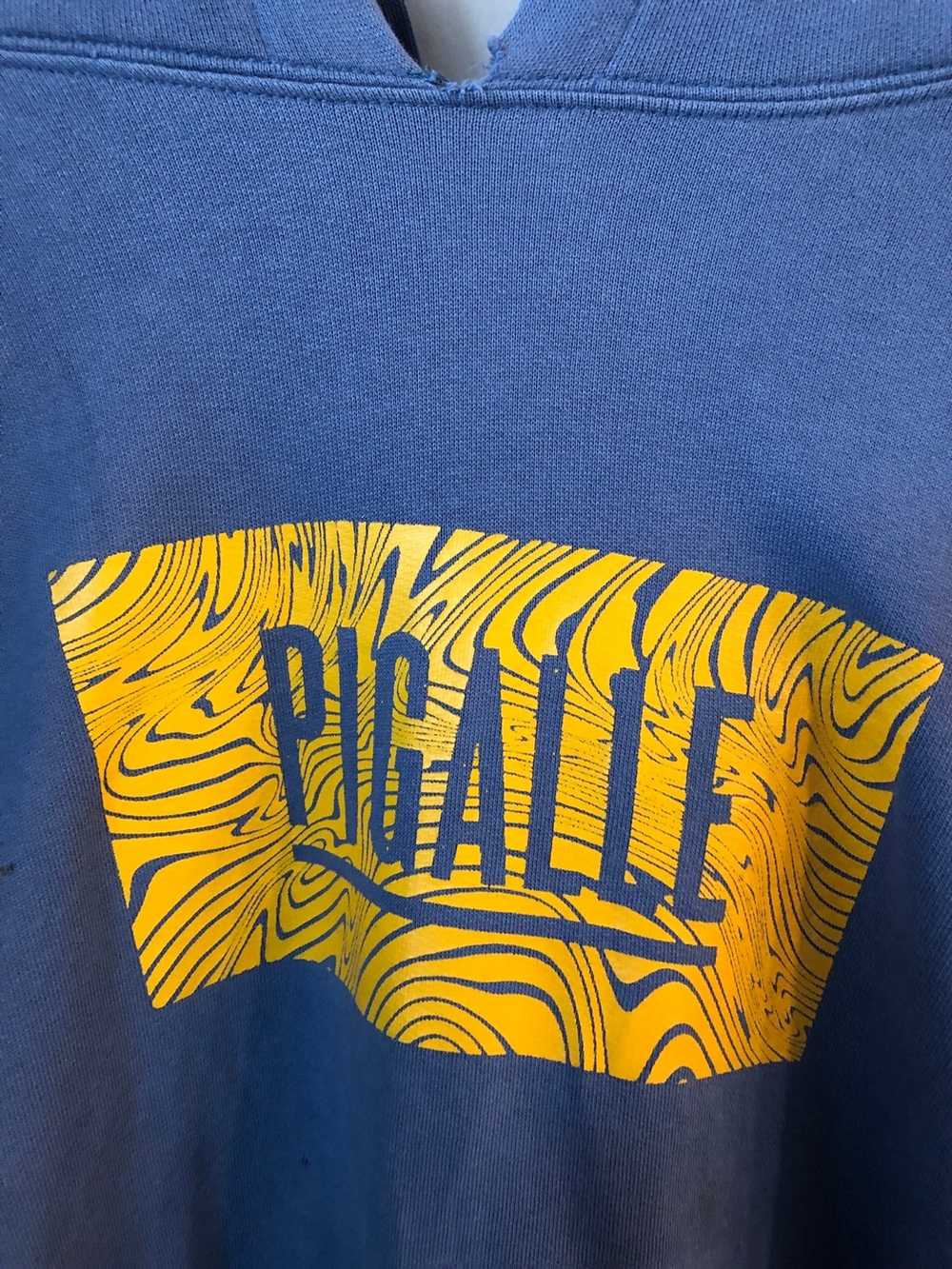 Pigalle Pigalle 2016 baby blue and yellow hoodie - image 2