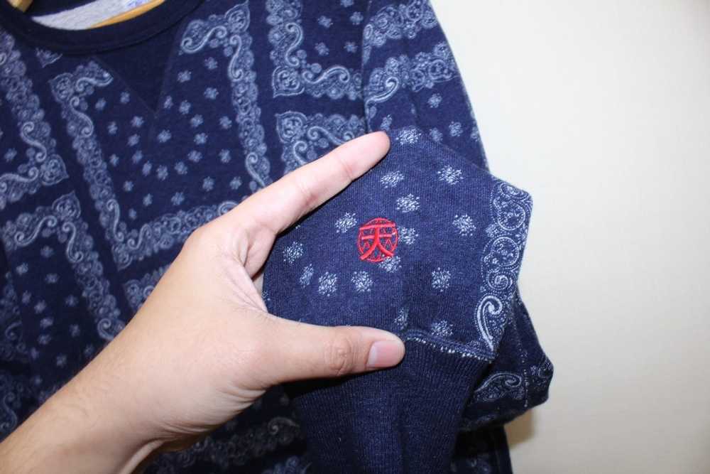 Tenryo Bandana sweater indigo dye - image 5
