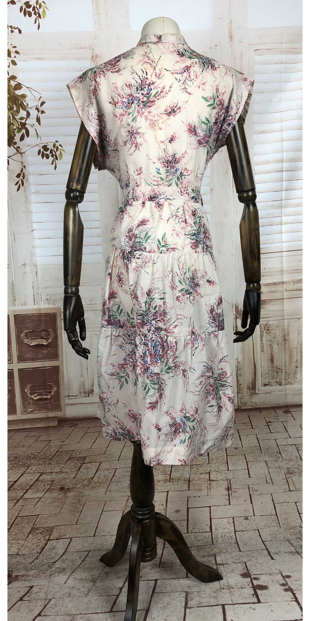 Original Vintage 1950s 50s Nylon Dress With Paste… - image 7