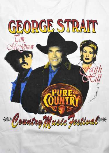 Vintage George Straight Tour T-Shirt with Faith H… - image 1