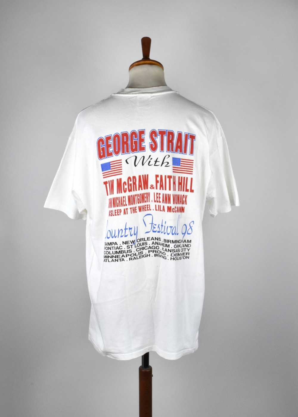 Vintage George Straight Tour T-Shirt with Faith H… - image 4