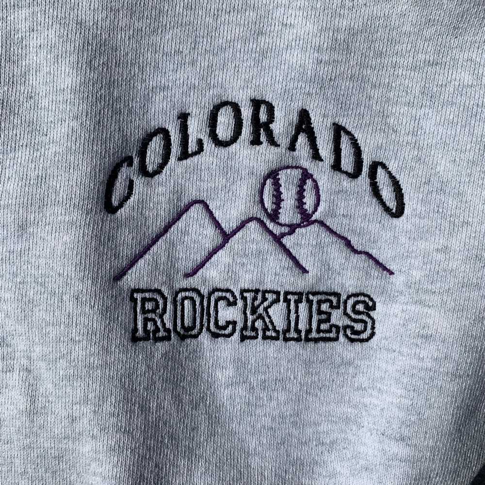 Varsity Jacket × Vintage Vintage Colorado Rockies… - image 2
