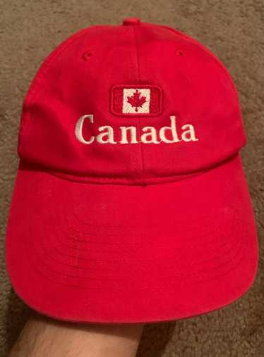 Vintage Red KC Canada Flag Embroidered Vintage Hat