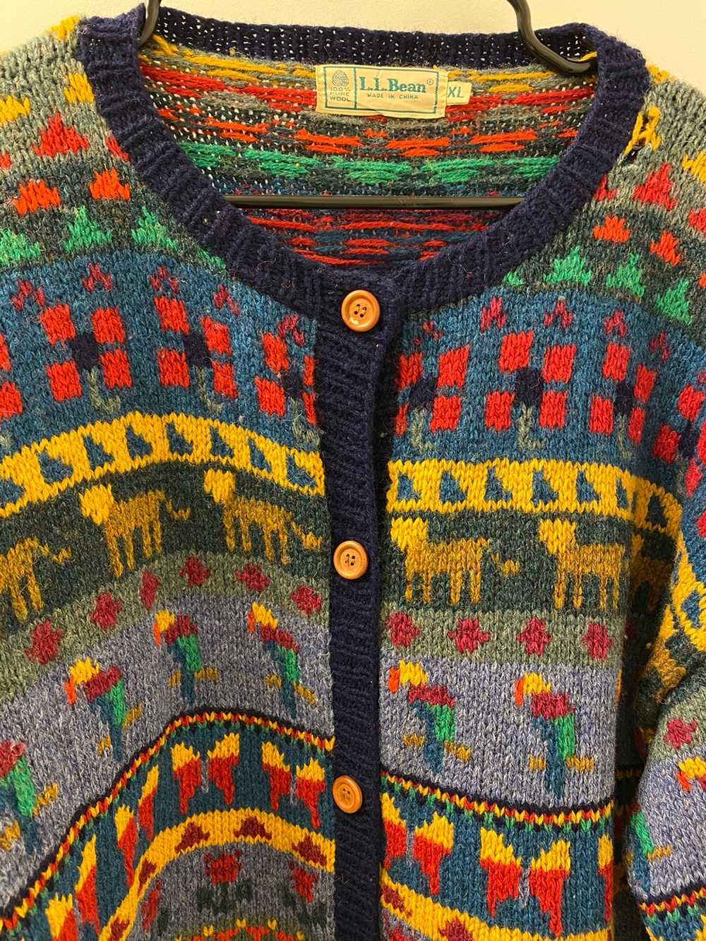 L.L. Bean × Vintage Vintage L.L.Bean Knitted Wool… - image 3