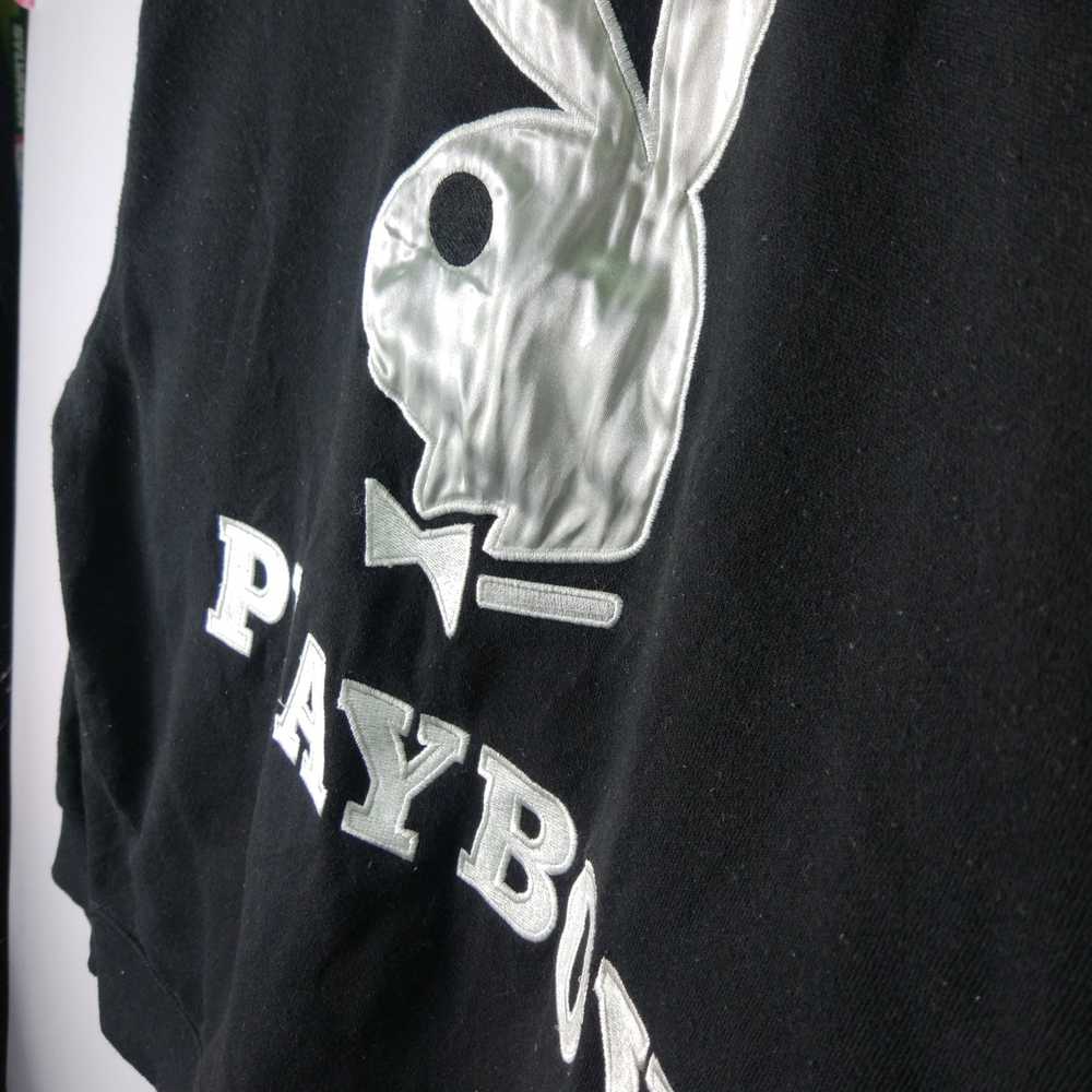 Playboy Playboy Big Logo Embroidered Crewneck Pul… - image 7