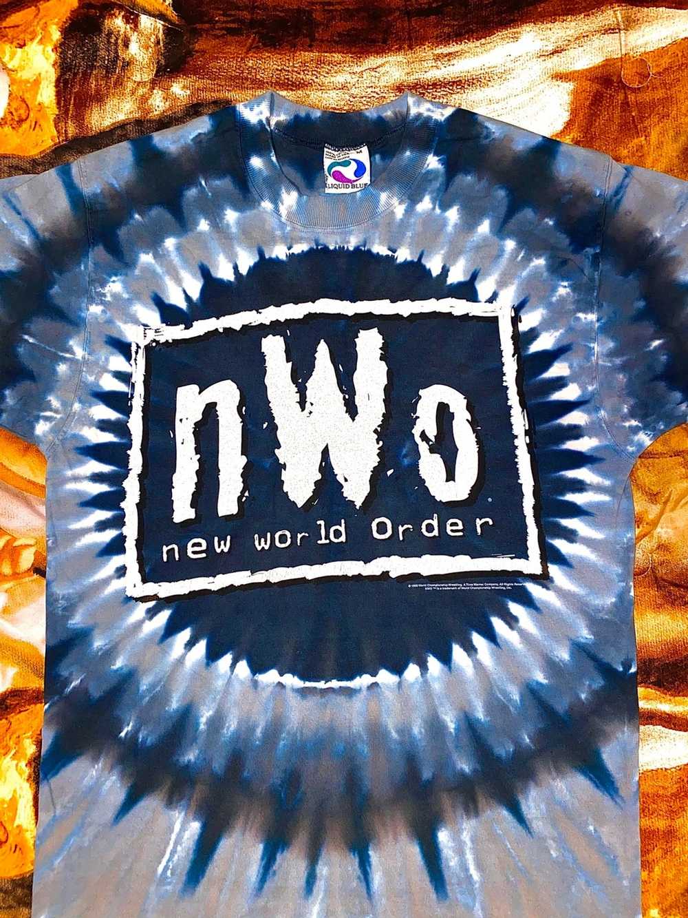 Vintage × Wcw/Nwo Vintage WCW 1998 Liquid Blue NW… - image 1