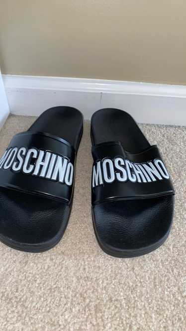 Moschino Black Logo Slides