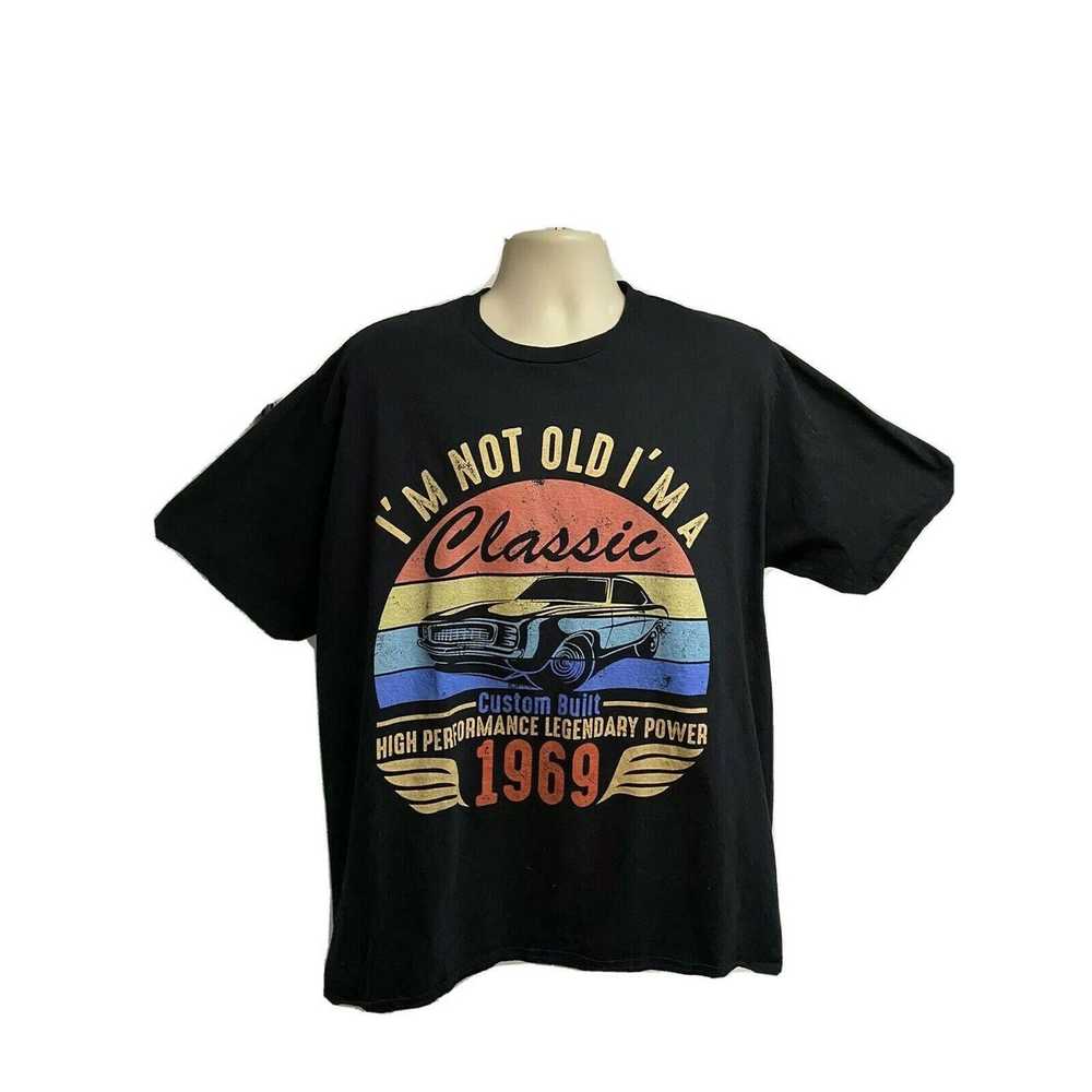 Hanes Vintage Black Graphic Classic Car 1969 T-Shirt … - Gem