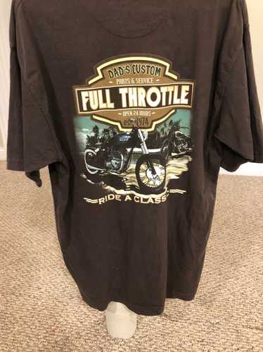 Vintage Vintage Dad’s Full Throttle Motorcycle Shi