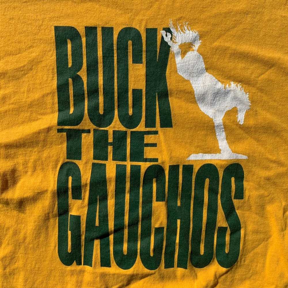 Gildan × Vintage Buck The Gauchos Poly Reps T-Shi… - image 1