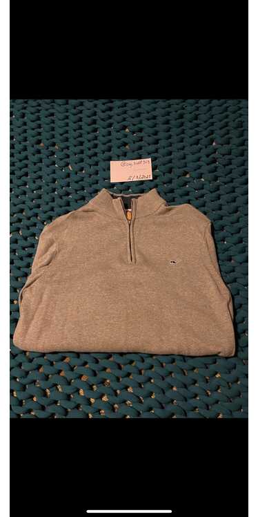 Vineyard Vines Vineyard Vines Gray 3/4 Zip Pullov… - image 1