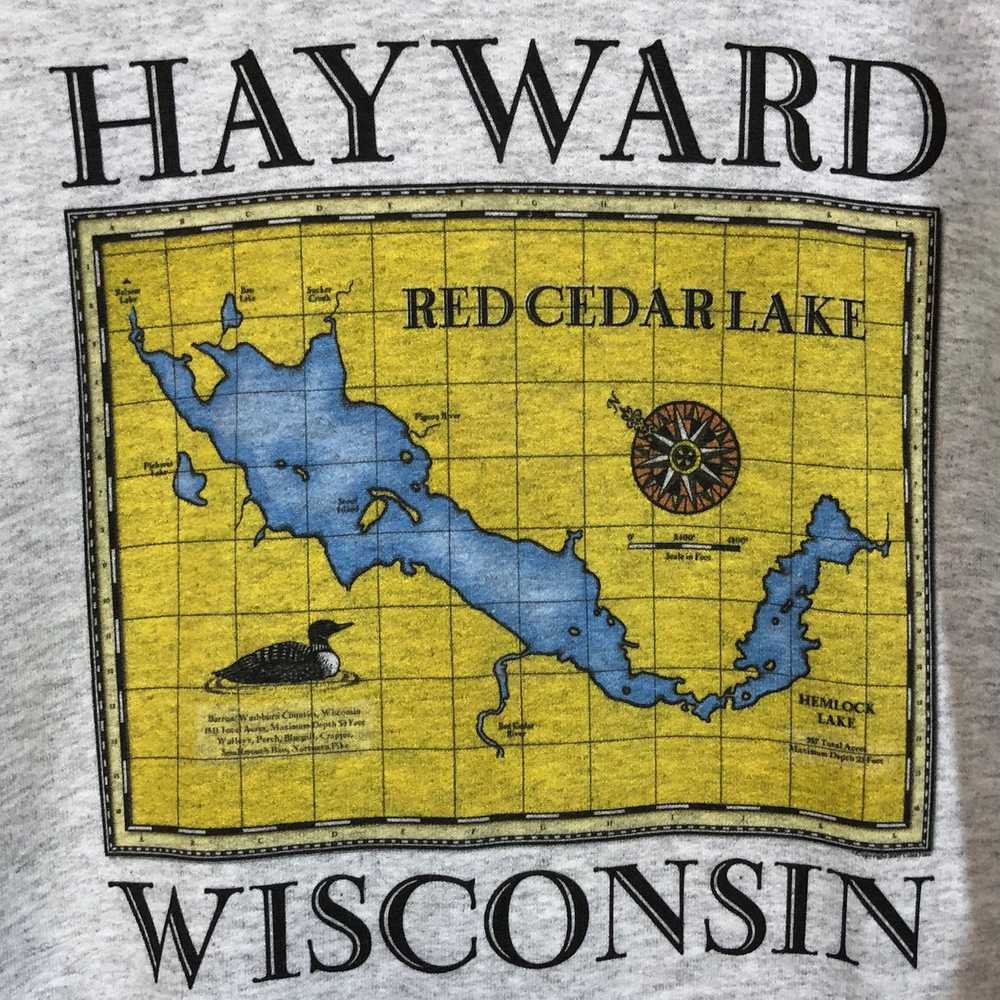 Gildan HAYWARD WISCONSIN Gray Sweatshirt Men's Si… - image 2