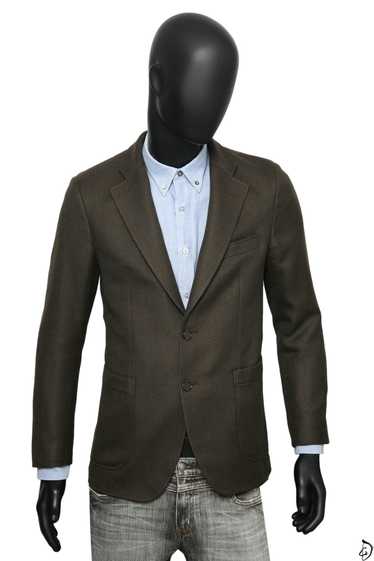 Scabal 3500$ Scabal Blazer Wool Blend Khaki Luxury
