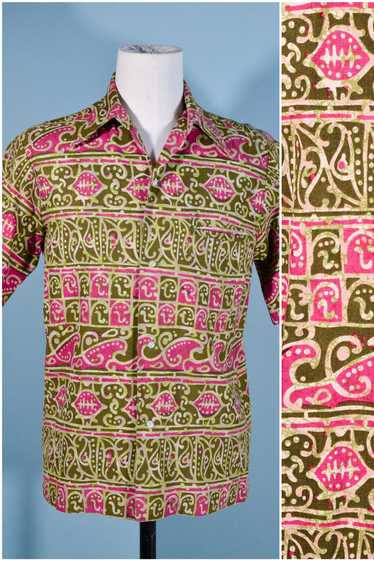 Sears Hawaii Vintage 60s/70s Hawaiian Shirt Barkcl