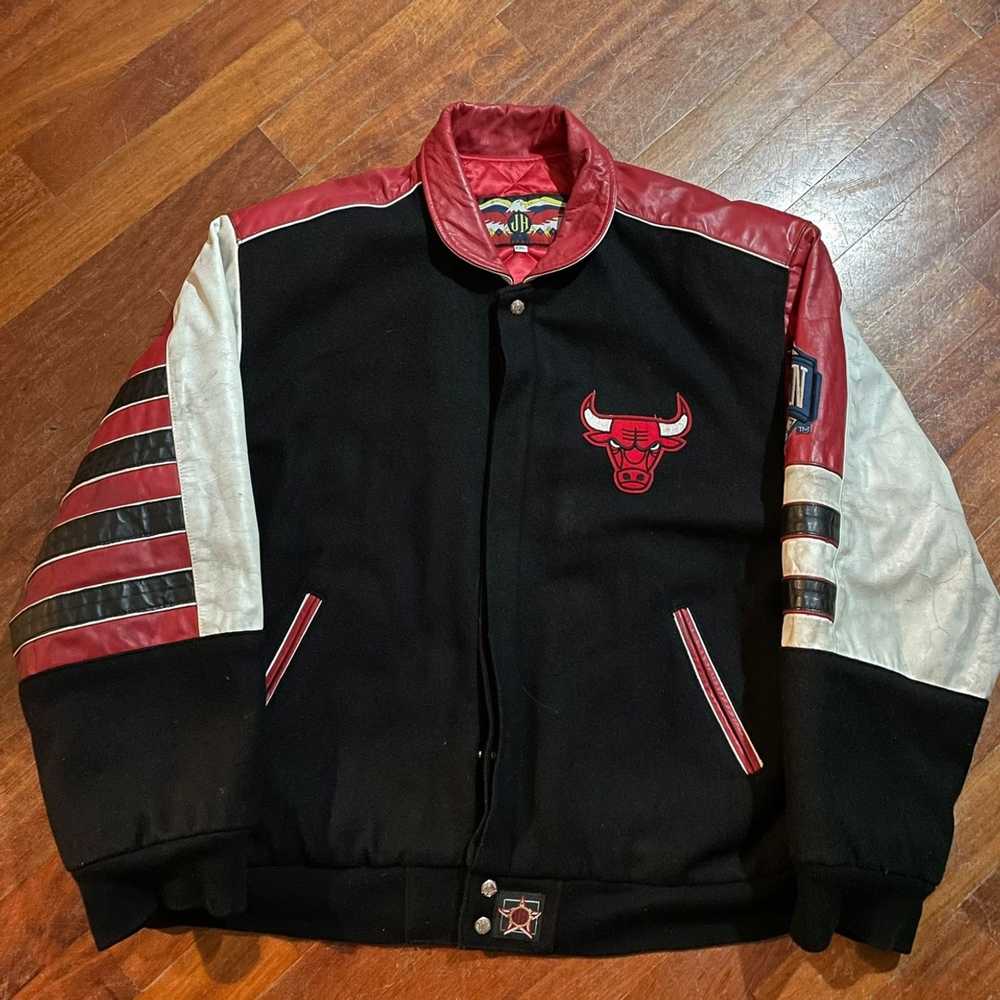 Vintage 1998 Jeff Hamilton Chicago Bulls Repeat 3Peat NBA Champs Varsity  Jacket, Reset Vintage Shirts, BUY • SELL • TRADE