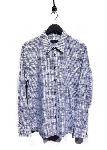 Prada Prada Grey Abstract Patterns Pocketed Shirt