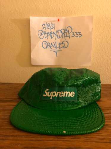 Supreme Wool Camp Green Camo FW17 Adjustable Hat *100