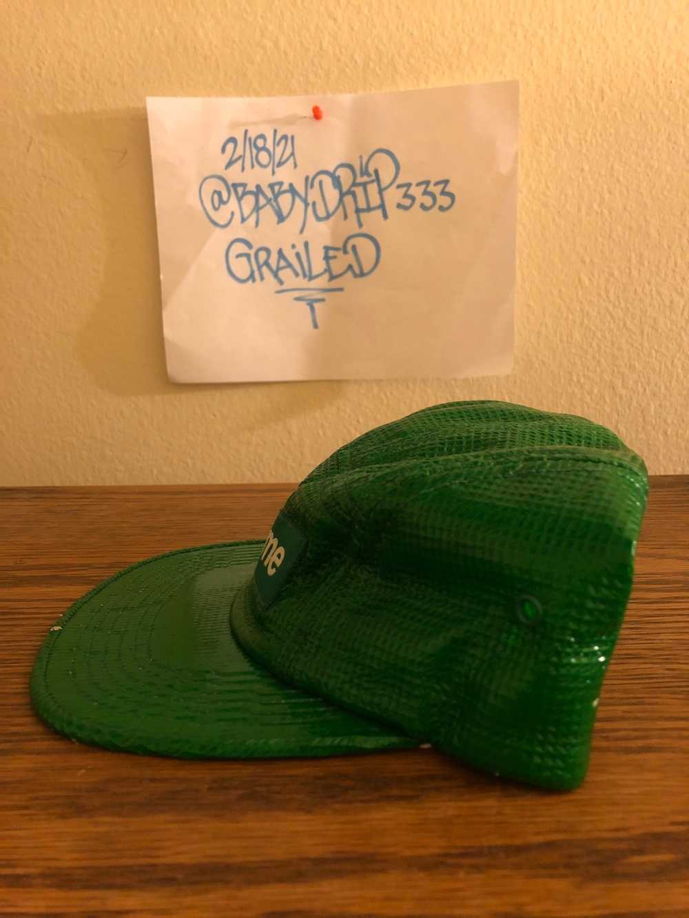 Supreme Grid Camo Camp Cap Green SS14 DSWT Original owner 100% Authentic