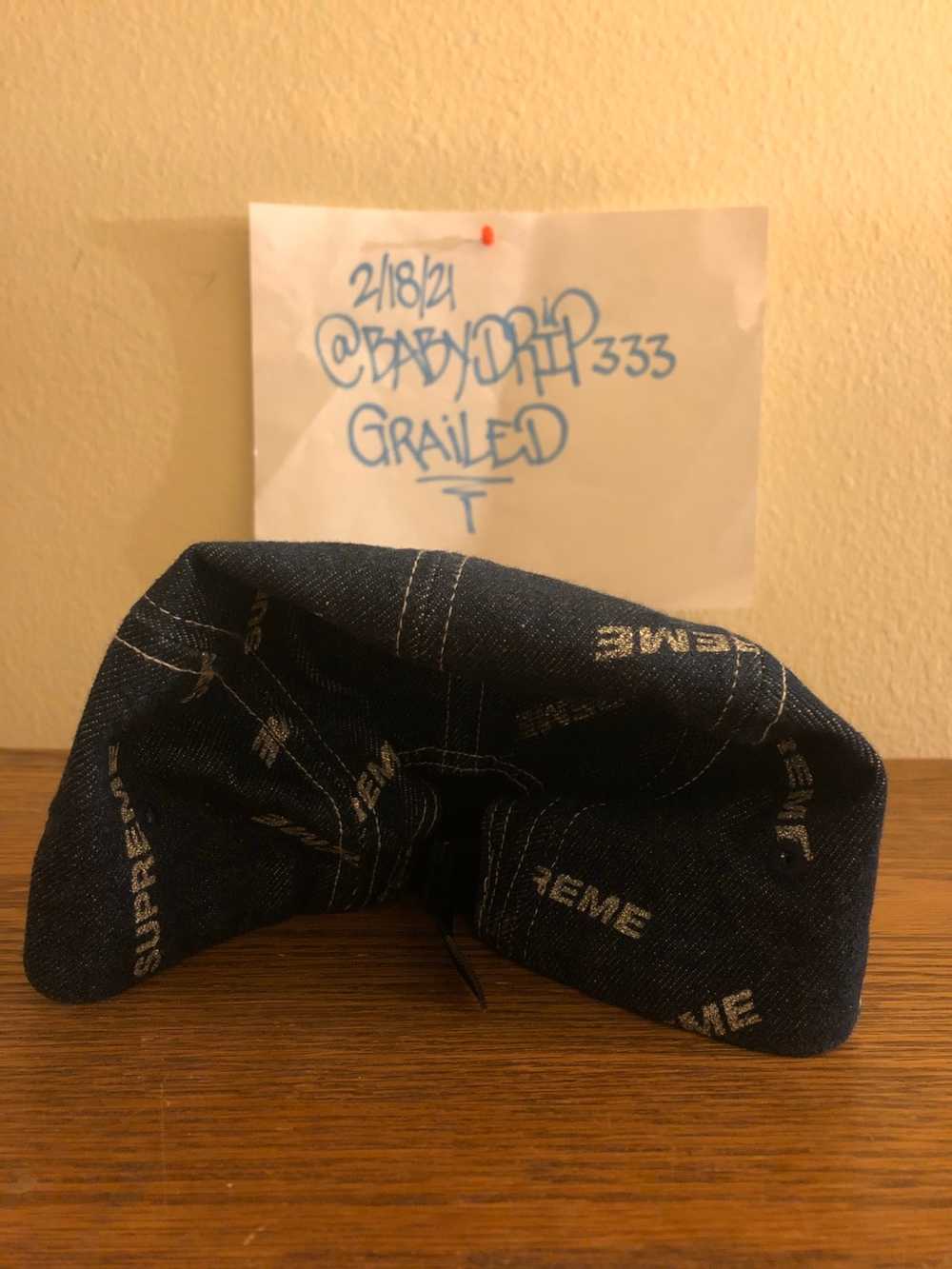 Supreme Denim Logo Camp Hat - image 3