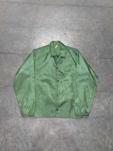 Vintage vintage 70s/80s pine green nylon jacket - image 1