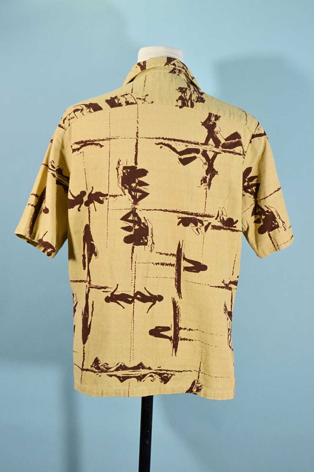 Vintage 60s Surfer Girls Hawaiian Aloha Shirt, Si… - image 7