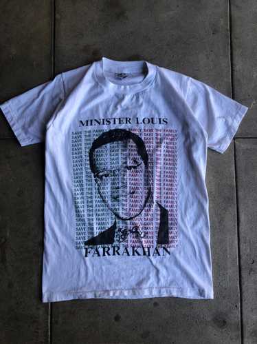 Rap Tees × Vintage 1990 Minister Louis Farrakhan … - image 1