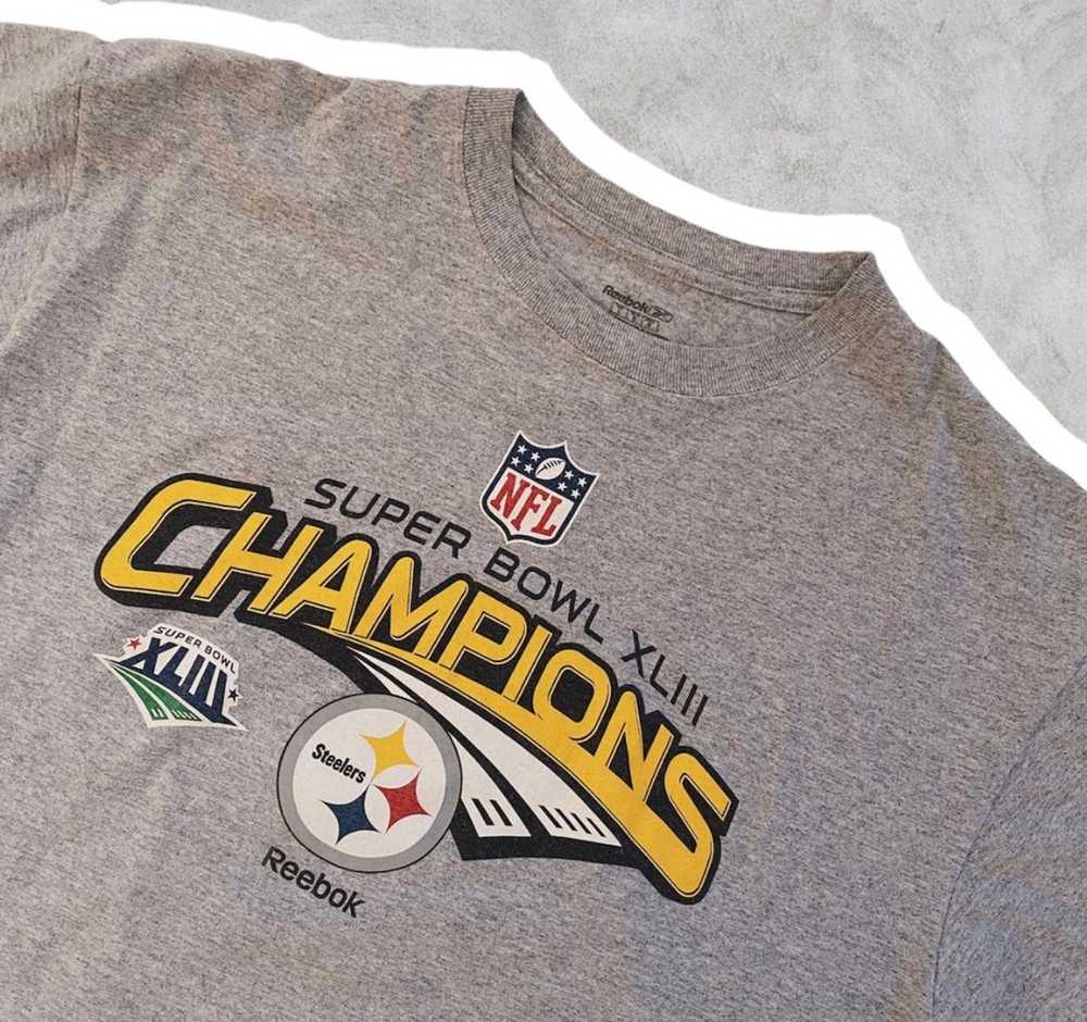 Reebok Pittsburgh Steelers Super Bowl XLIII 43 Champions T-Shirt