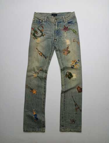 Distressed Denim Epoca distressed Patchwork Denim