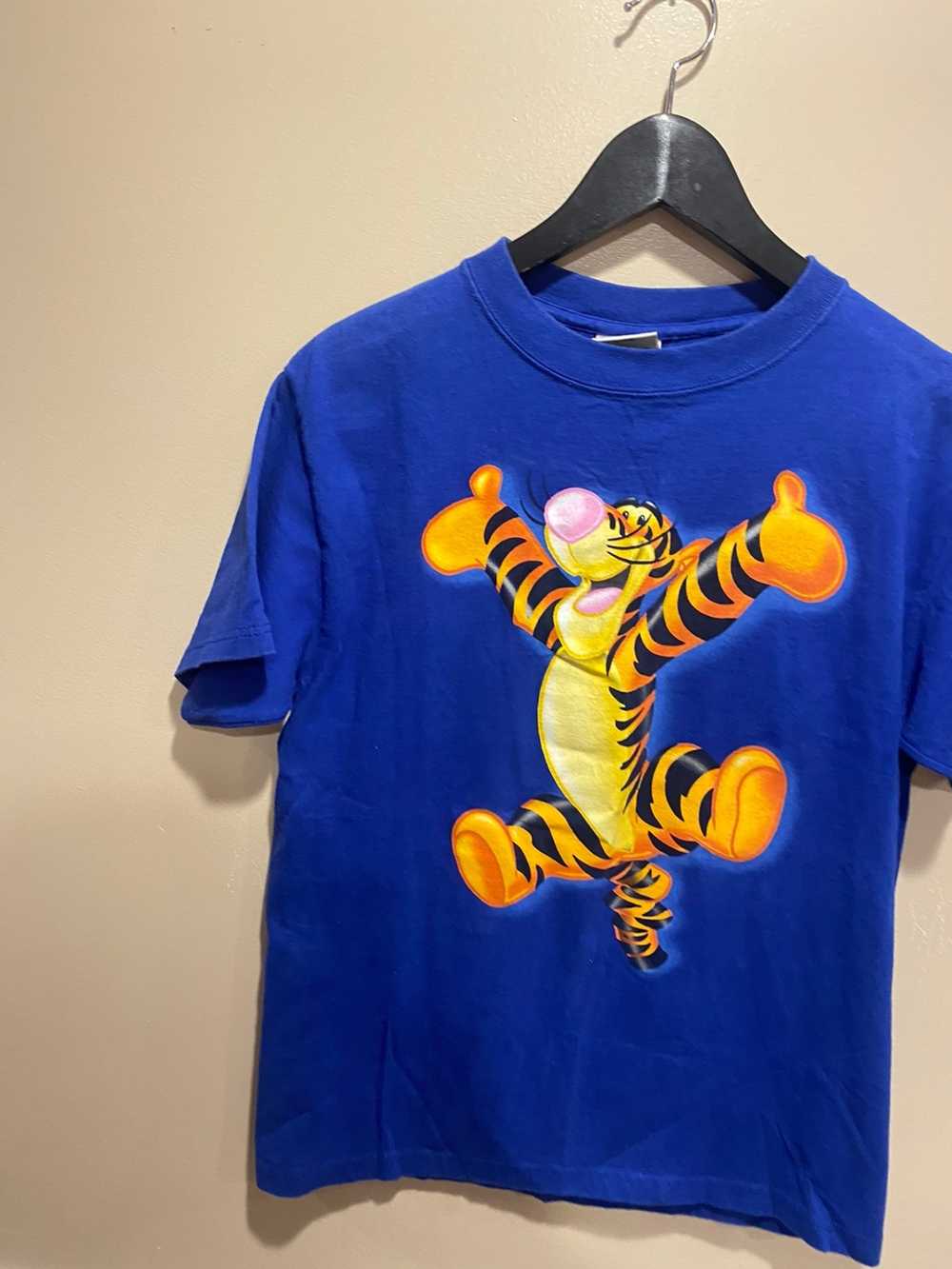 Disney Vintage tigger disney tee small blue - image 2