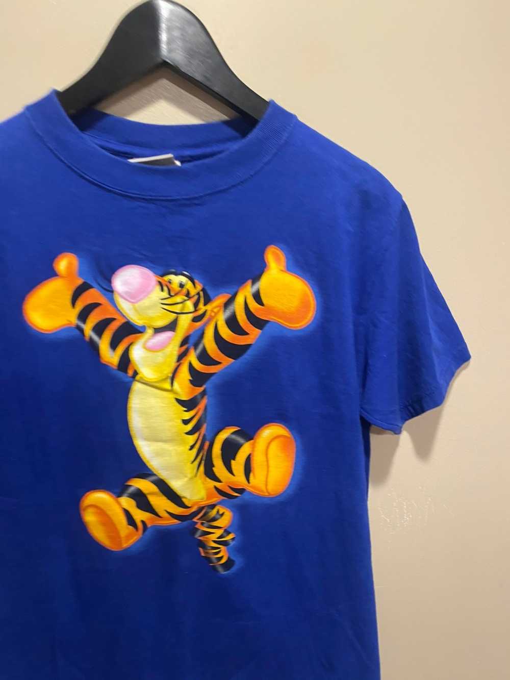 Disney Vintage tigger disney tee small blue - image 3