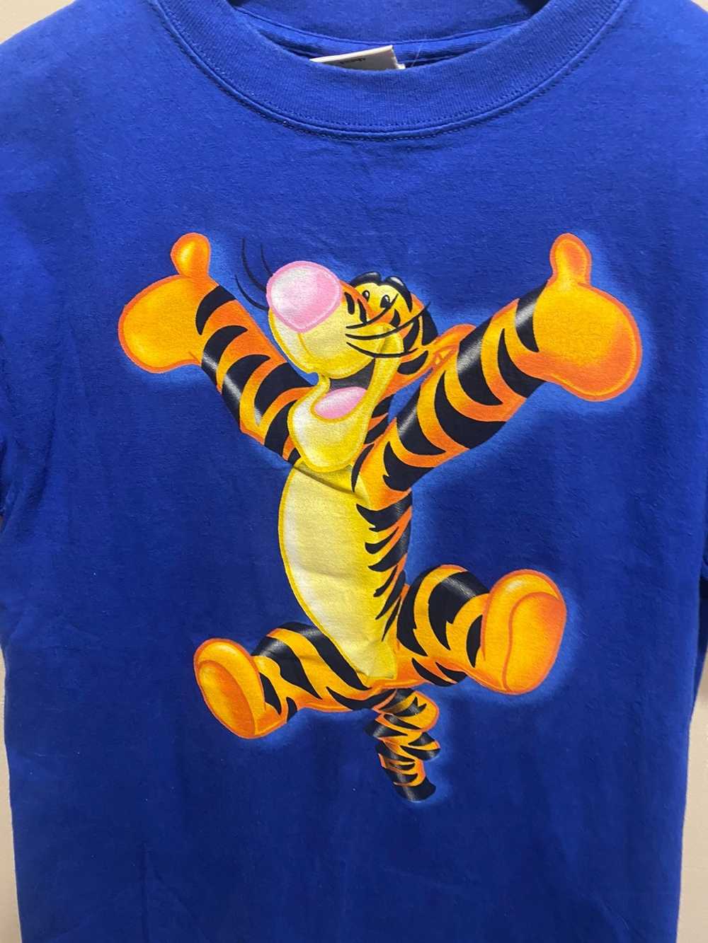 Disney Vintage tigger disney tee small blue - image 5