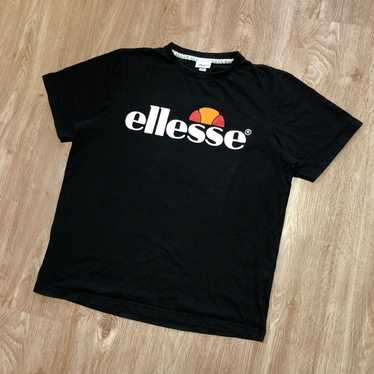 Ellesse Green Synthetic Big Logo Stretch T-Shirt Size L