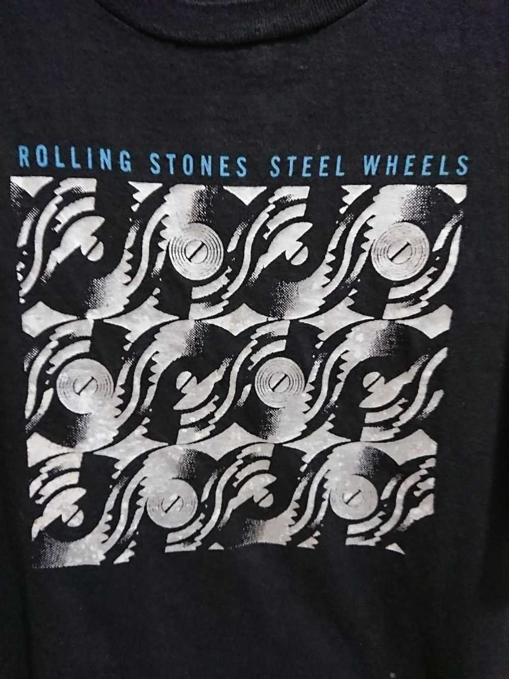 Band Tees Rolling stones steel wheels t shirt siz… - image 4