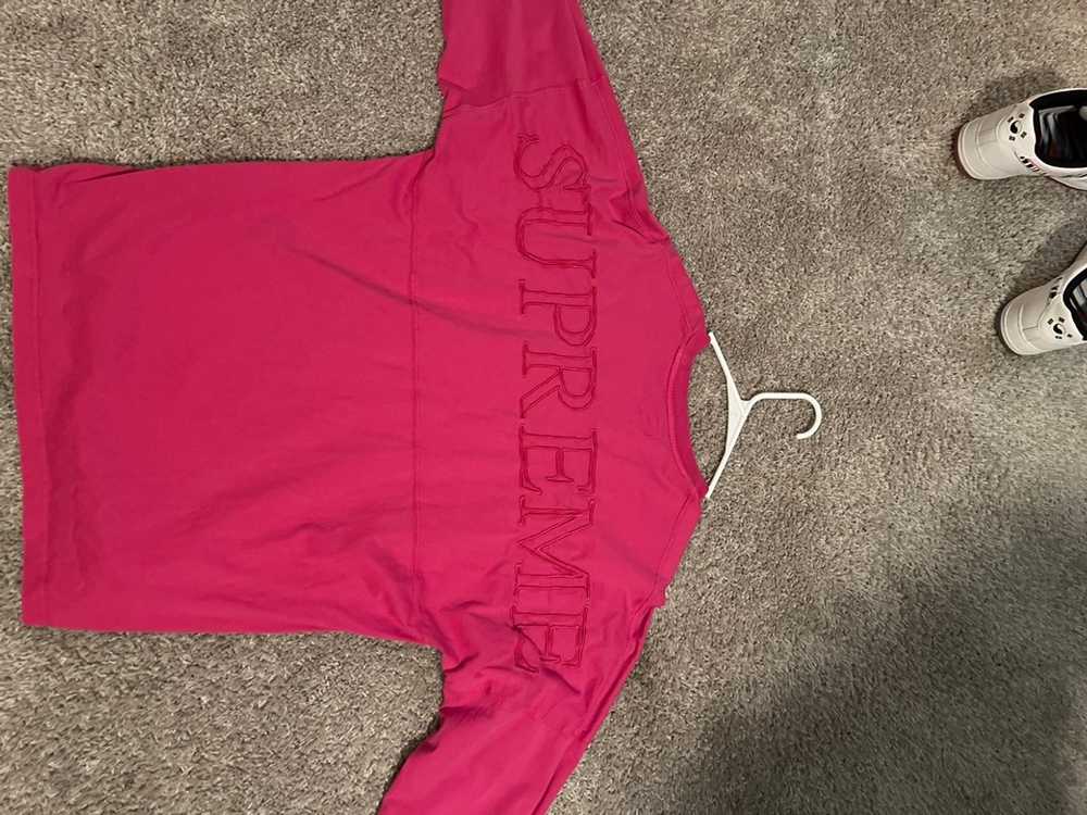 Supreme Pink Long sleeve Supreme Shirt - image 1