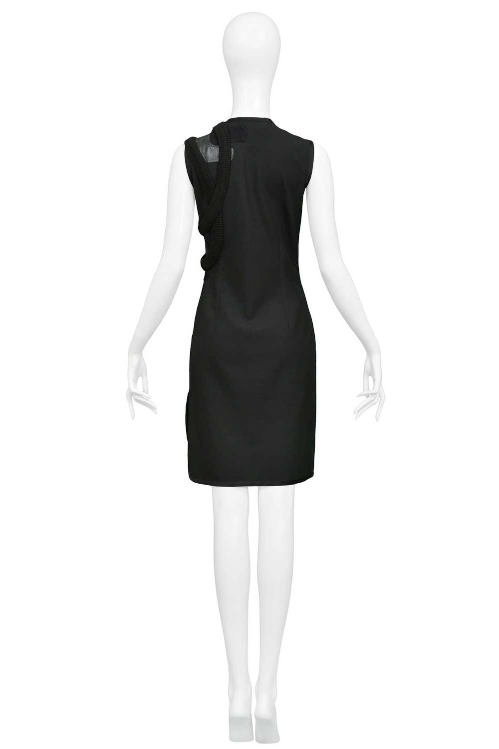 BALENCIAGA EARLY BLACK PATCHWORK SHIFT DRESS 1990S - image 3