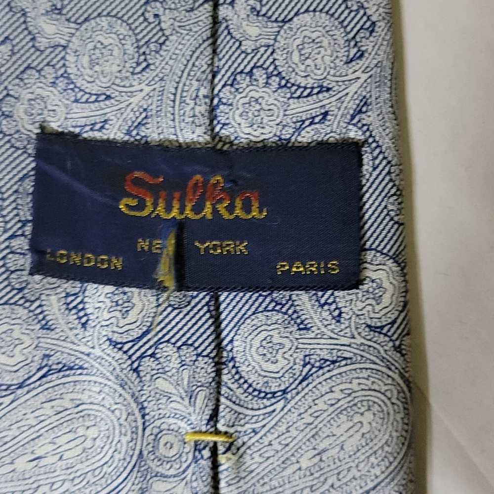 Sulka Men's sulka silk tie - image 3