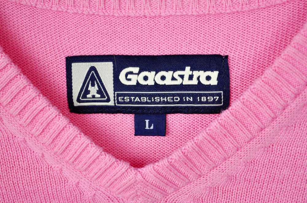 Designer GAASTRA V-Neck Sweater 100% Cotton Pullo… - image 3