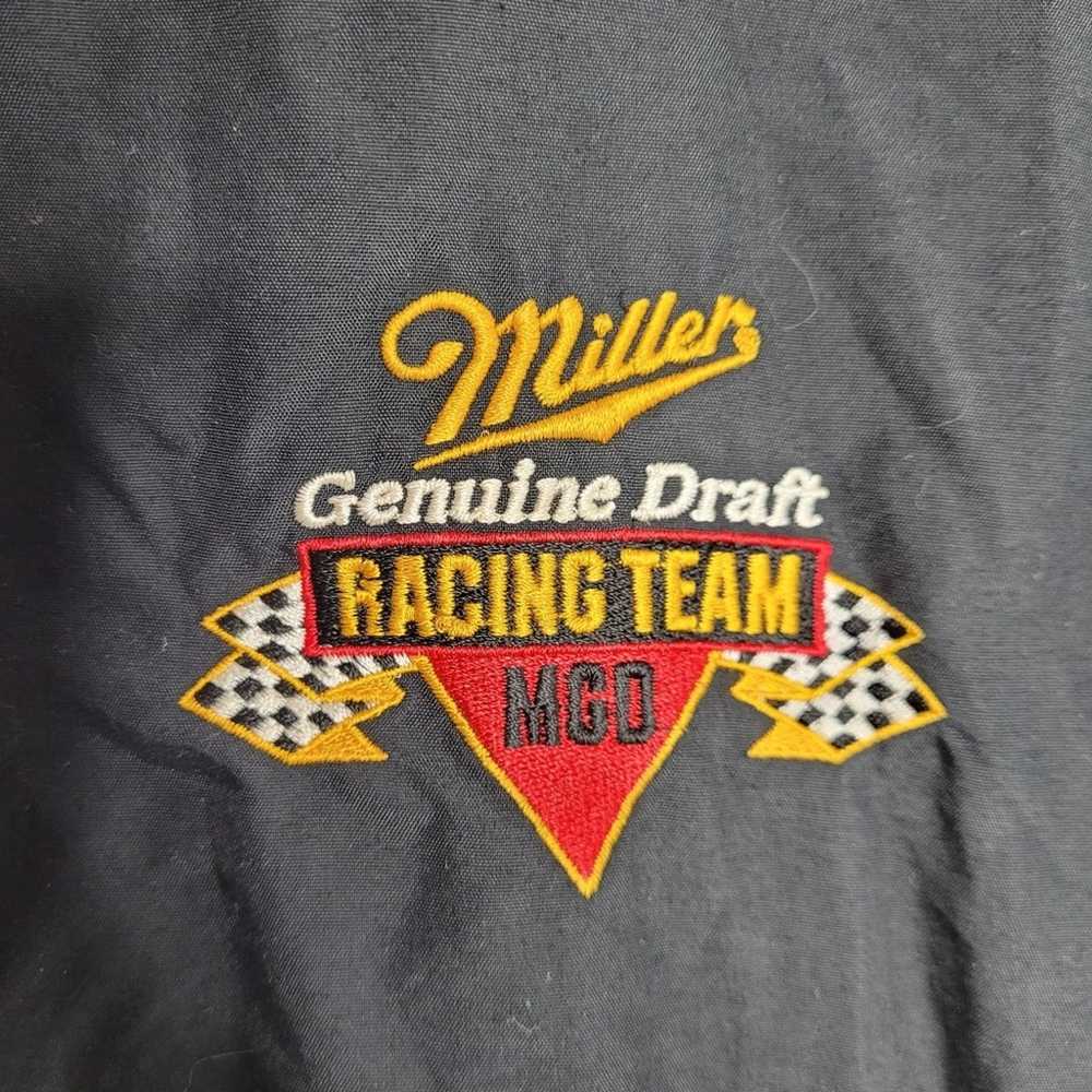 Vintage VTG 90s Miller racing team embroidered ja… - image 3