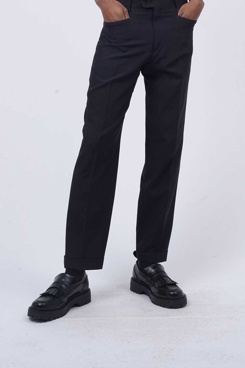 Vintage Vintage 90's Black Tailored Trousers - image 1
