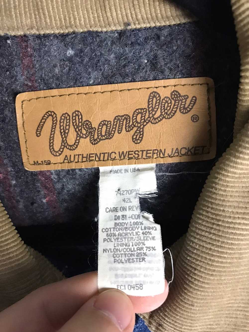 Vintage × Wrangler Vintage NOS wrangler blanket l… - image 3