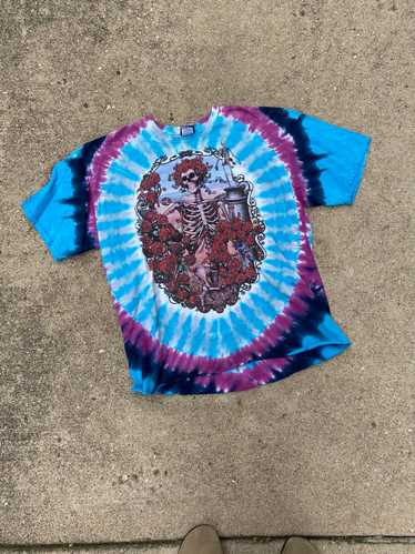 VINTAGE RARE 1995 GRATEFUL DEAD TIE DYE 30 YEARS LIQUID BLUE T SHIRT L