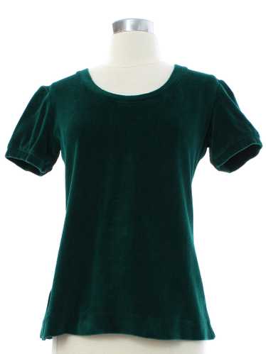 1970's Unreadable Label Womens Velour Shirt - image 1
