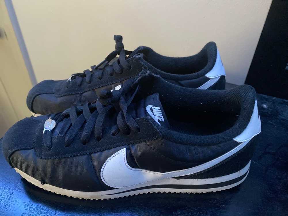 Nike Cortez Basic Nylon Black White - image 3