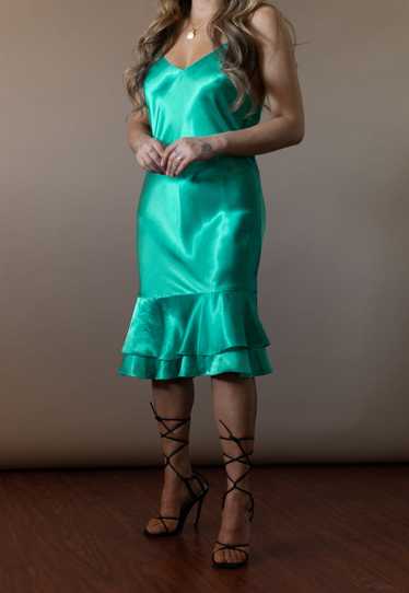 Rare Vintage Jade Slip Dress - image 1