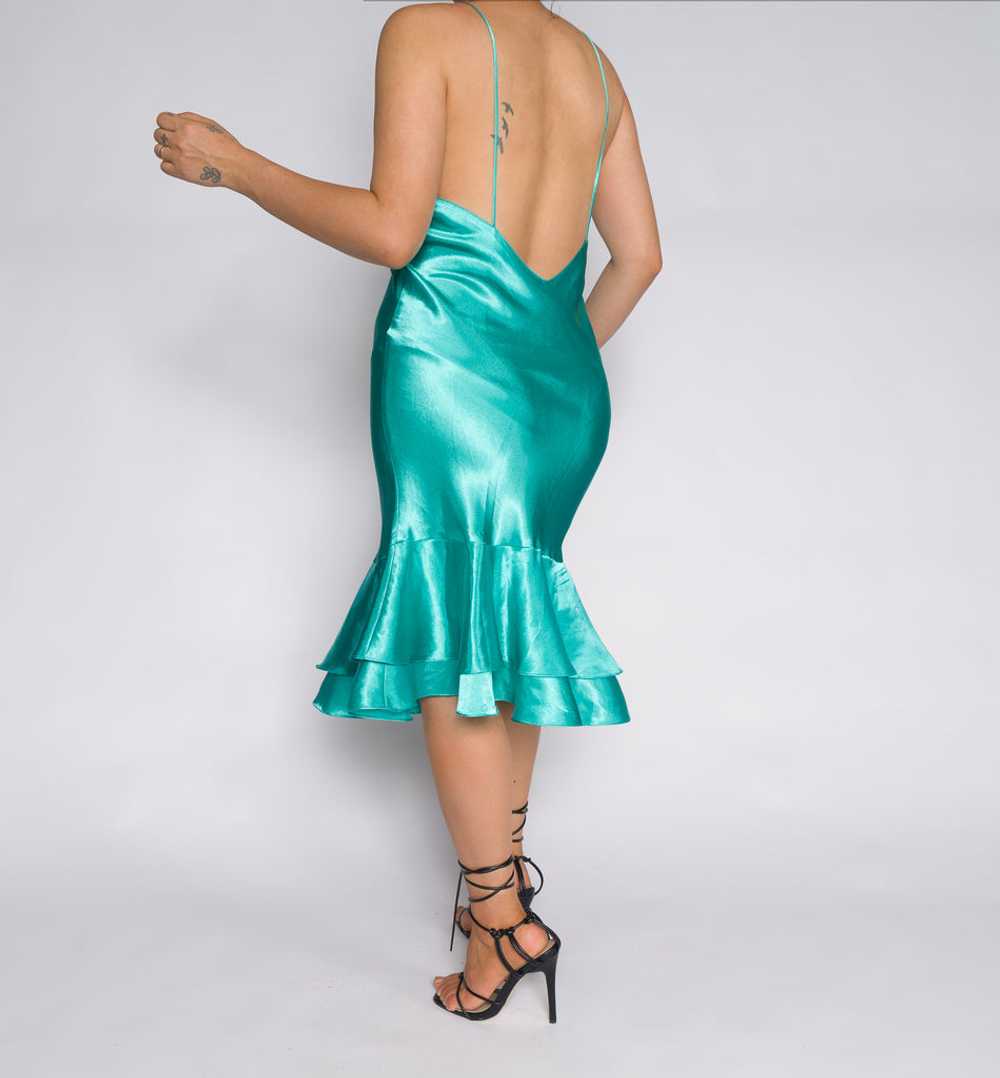 Rare Vintage Jade Slip Dress - image 8