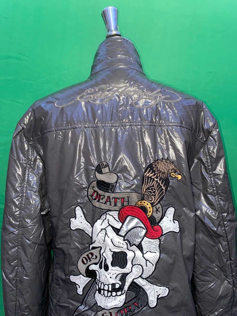 Ed Hardy Silver Ed hardy zip up jacket - image 2