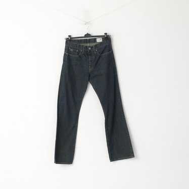 G STAR RAW 3301 Slim men W32 L34 Waxed Jeans Wax Coated Denim Pants Grey  Trouser