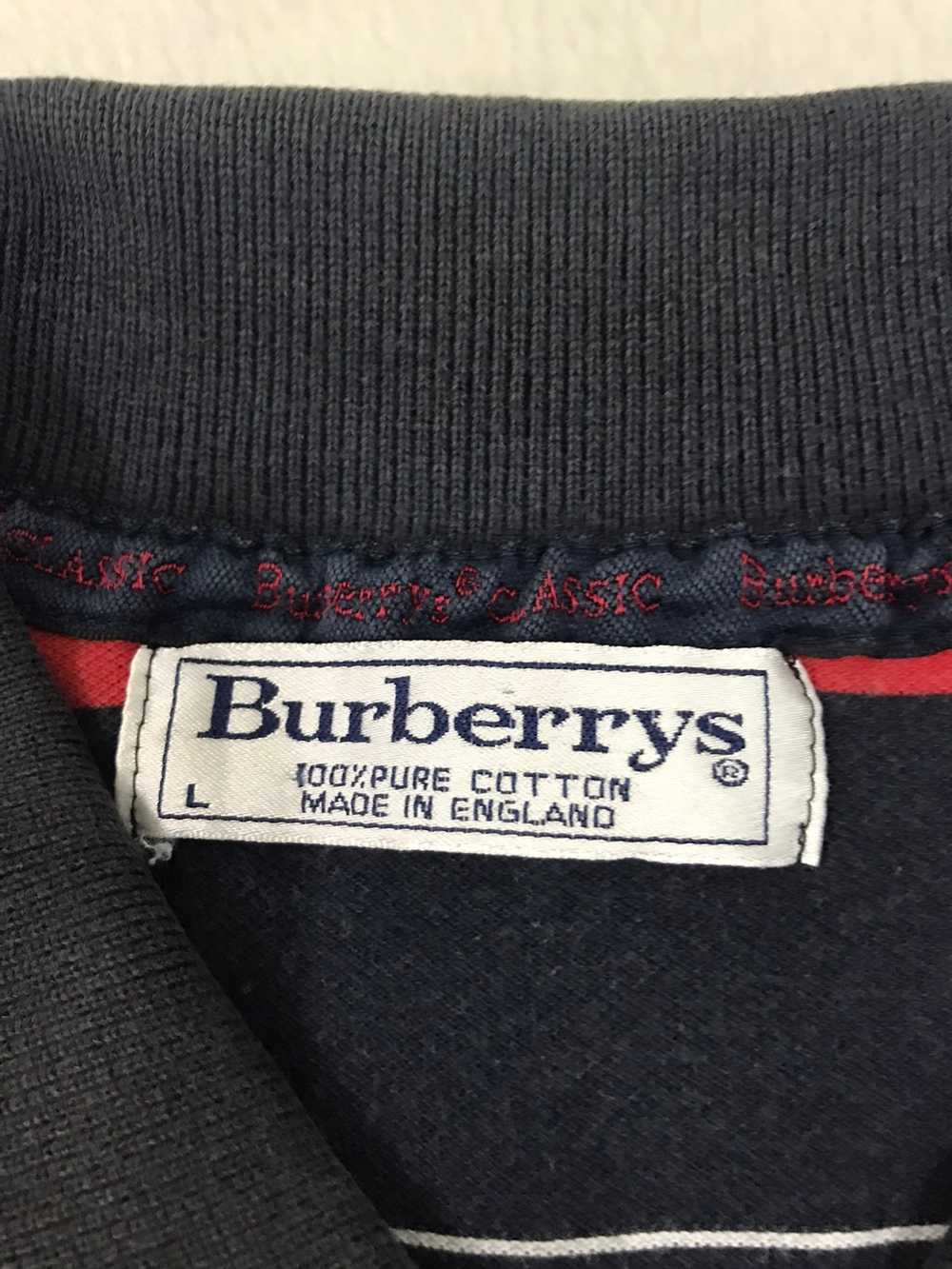 Burberry × Vintage Vtg Burberry Polo Tshirt Made … - image 5