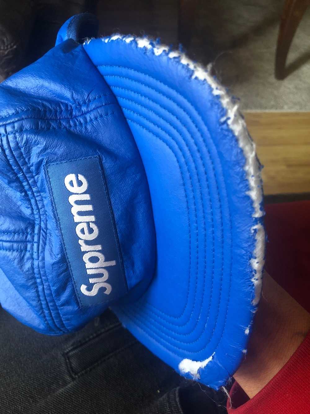 Supreme, Shirts, Supreme Monogram Football Jersey Columbia Blue Ss8  Mediumsupreme Hat Flaw