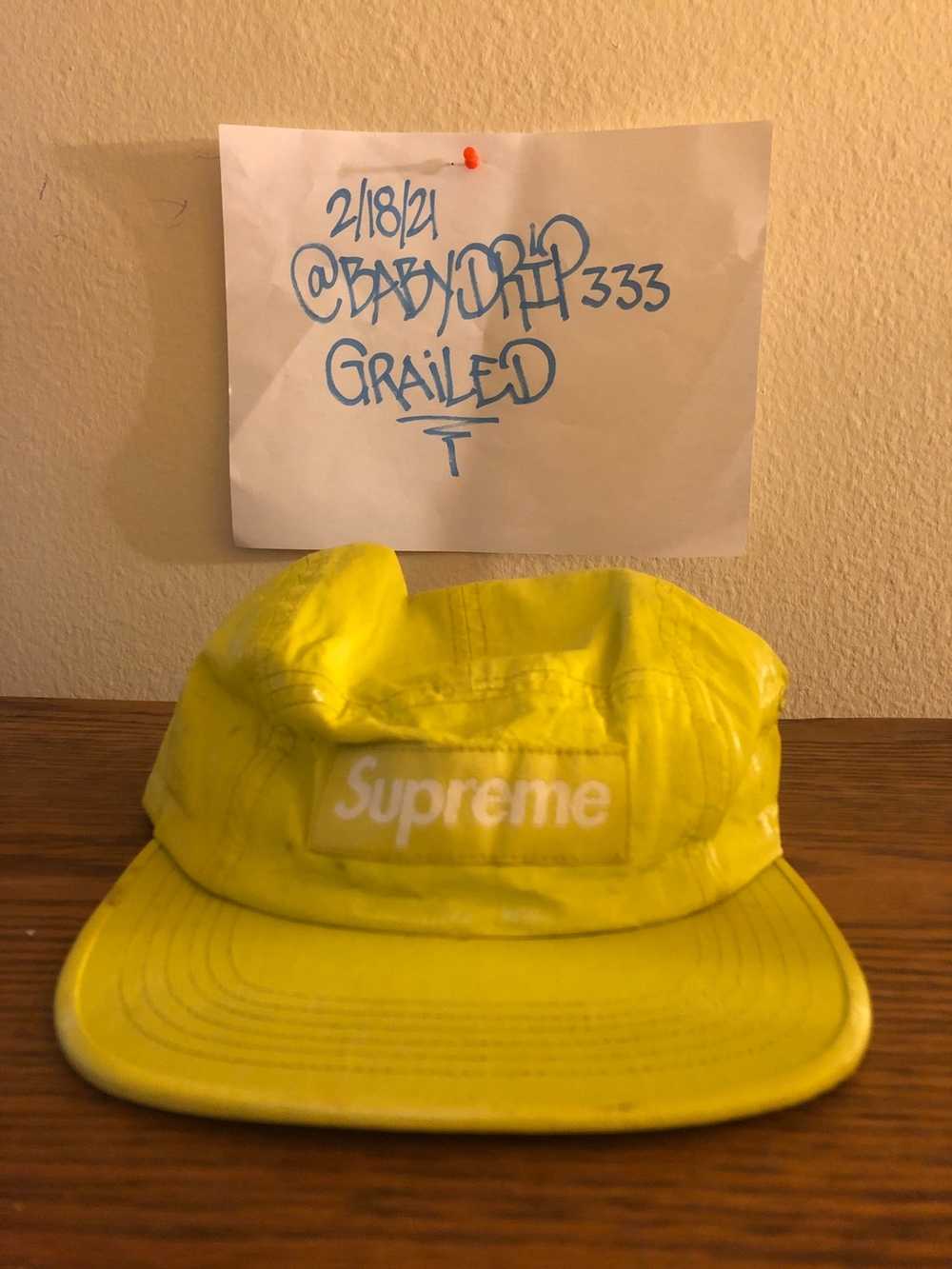 Supreme Supreme liquid silk yellow camp cap - Gem